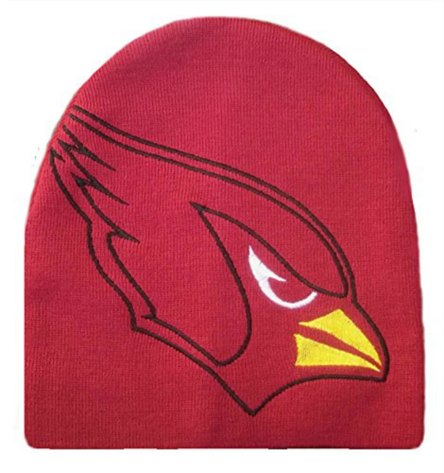 Gorra gorro tejido sin puños con logotipo grande de Arizona Cardinals - Colores del equipo Foto 1 de 1