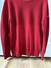 Nike Tiger Woods Collection Pullover Mens Large Red Dri-Fit Merino Wool Blend