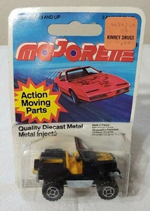 Vintage Majorette Diecast 1984 Black 4x4 Jeep / Series 200 / # 244 / Unopened - Picture 1 of 6