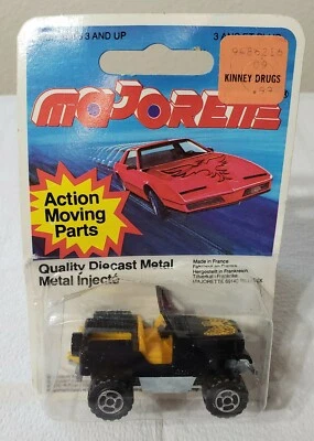 Vintage Majorette Diecast 1984 Black 4x4 Jeep / Series 200 / # 244 / Unopened - Image 1 of 4