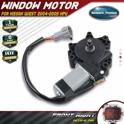 1x Motor de janela dianteiro direito destro 6 pinos para Nissan Quest 2004-2009 MPV 80730ZM70B - Imagem 1 de 4