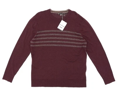 Smartwool Men's Sparwood Pattern Burgundy Crew Sweater L31313 Size Large - Image 1 of 4