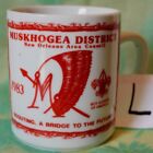 Bsa Muskhogea District Coffee Cup Mug New Orleans Area Council 1983  Red