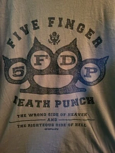 5FDP Five Finger Death Punch Brass Knuckle Tshirt Size M Wrong Side Of Heaven - Bild 1 von 6