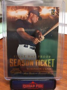 2011 Playoff Contenders First Day Proof Season Ticket Robinson Cano /10