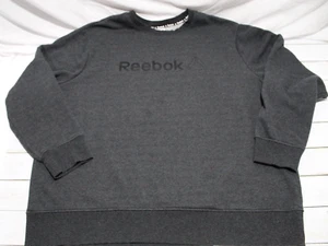 Reebok Herren 3XL anthrazit grau Sweatshirt Logo Fleece gefüttert Outdoor Camping - Bild 1 von 15