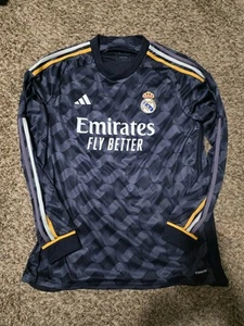 Real Madrid Mens Adidas Away Player Shirt 23/24 Federico Valverde Long Sleeve XL - Picture 1 of 5