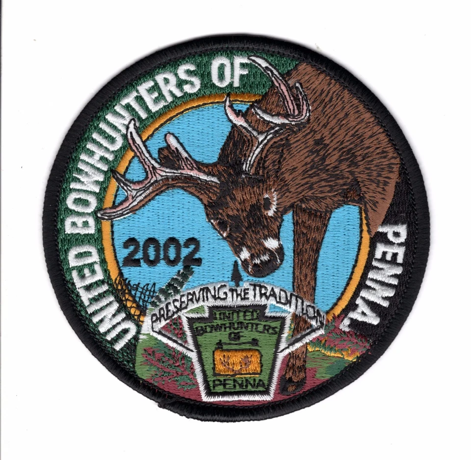 United Bow Hunters of Pennsylvania Game Commission 2002 - Parche Michigan Deer Bear Foto 1 de 1