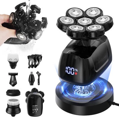 SEJOY 6 IN 1 Glatzen Rasierer Herren Elektrisch Barttrimmer Kopfrasierer Glatze