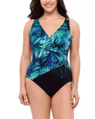 GRAN LONGITUD LONGITUD Talla Grande 20 Flutter Alto Fruncido Imitación Corbata Sobrepelliz Natación Foto 1 de 2