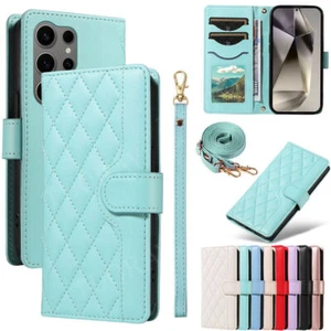 Für Samsung Galaxy A55 A56 A54 A36 A16 Handyhülle Schutz Cover Klapphülle Magnet - Bild 1 von 119