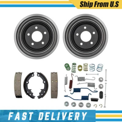 Compatível com 1988 Oldsmobile Cutlass Cruiser tambores traseiros sapatas de freio e ferragens mola - Imagem 1 de 4