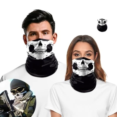 Adult Stretch Headbands Balaclava Original Scarfs Outdoor Sport Skull Face Masks - Image 1 of 4