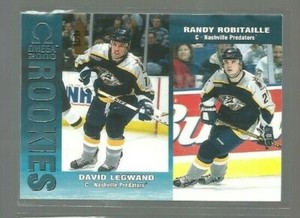  1999-00 Pacific Omega Ice Blue #130 David Legwand/Randy Robitaille (ref 63398)
