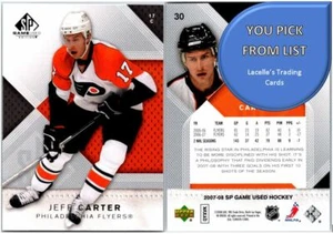 2007-08 Upper Deck SP Game édition d'occasion cartes de hockey UD NHL - à choisir dans la liste - Photo 1 sur 97