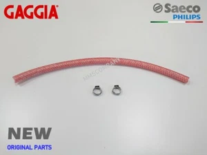 Saeco Gaggia Parts - Braided Silicone Hose 250mm Set with Clamps for New Models - Picture 1 of 3