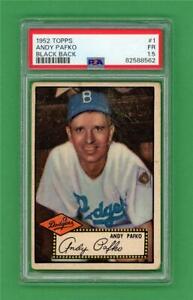 1952 Topps #1 Andy Pafko ** PSA FR 1.5 ** Brooklyn Dodgers vintage baseball card