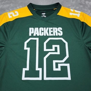 Majestic Aaron Rodgers Green Bay Packers Jersey 12 Men's Size Medium NFL Green - Picture 1 of 11
