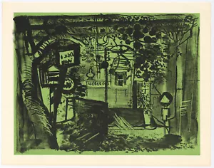 John Piper lithographie originale "Niton, île de Wight" 1955 - Photo 1 sur 1