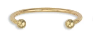 Gold Torque Bangle Men's Gents Solid 9 Carat Yellow Gold Bracelet 33.3 Grams - Picture 1 of 7
