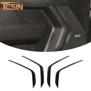 Cubierta de moldura de panel de altavoz de puerta de grano de fibra de carbono para Chevy Suburban/Tahoe 2021+ - Imagen 1 de 20
