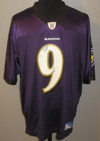 Men's XL Reebok Baltimore Ravens Steve McNair #9 NFL Football Jersey Cover