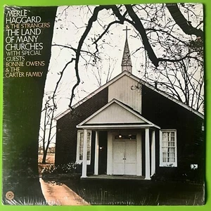 Merle Haggard And The Strangers - Land Of Many Churches 2x LP Sealed Country US - Picture 1 of 2