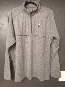 Sun Mountain Mens Thermal Wear 1/4 Zip XL Gray Pullover - Picture 1 of 6