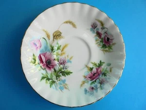 ROYAL ALBERT HARVEST POPPY SAUCER COUNTRY LIFE SERIES LIKE NEW - Picture 1 of 5