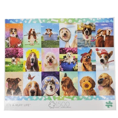 Головоломка Buffalo It's A Ruff Life 1500 элементов бывшая в употреблении - Изображение 1 из 4