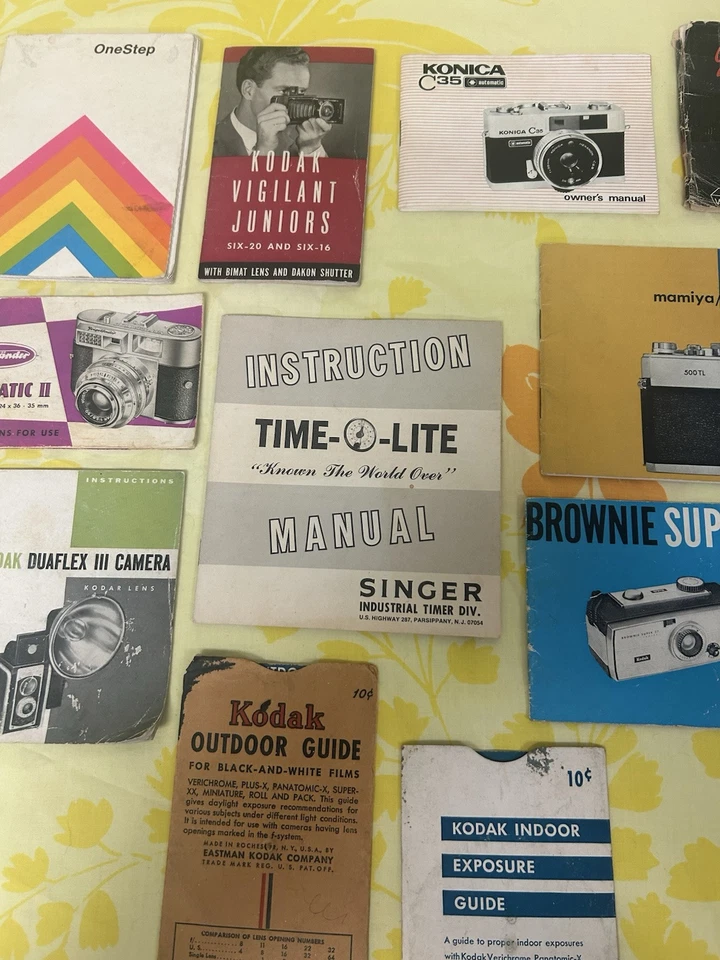 批量老式相机指南手册 - 柯达歌手 Brownie Spartus 徕卡 柯尼卡  — 第 1/4 张图片