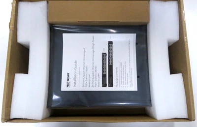 NETGEAR GS324P-100NAS 24-Port Gigabit Ethernet PoE+ Switch  Rack-Mount  Open Box - Image 1 of 4