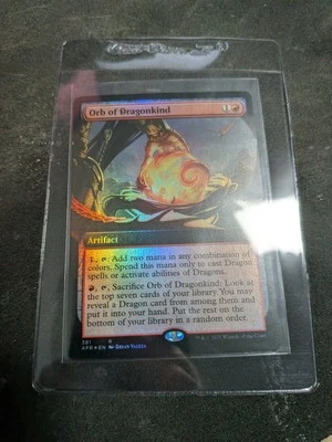 Orb of Dragonkind - Foil - Extended Art x1 Magic the Gathering 1x Adventures in  - Image 1 of 3