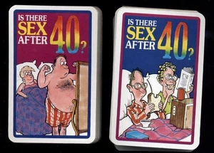 Is There Sex After 40 - Playing Cards Decks [2] 2 Decks - New - Picture 1 of 3