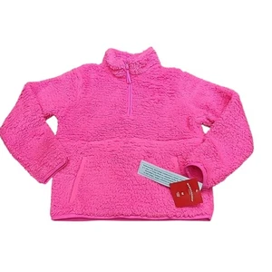 Wondershop Boys Girls Pajama Pullover Sherpa Sweatshirt Sweater Medium 8 Pink - Picture 1 of 9