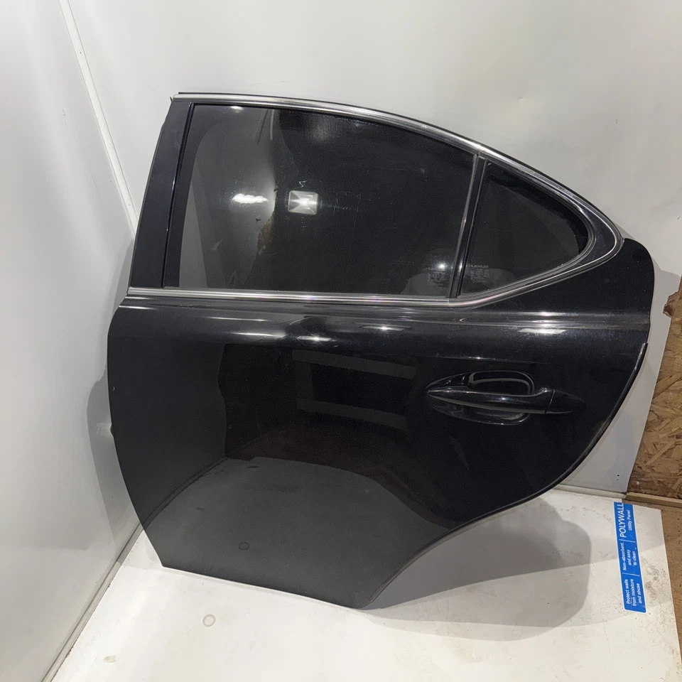 Puerta trasera izquierda del conductor compatible con 06-13 LEXUS IS250 negra [SOLO RECOGIDA] Foto 1 de 4