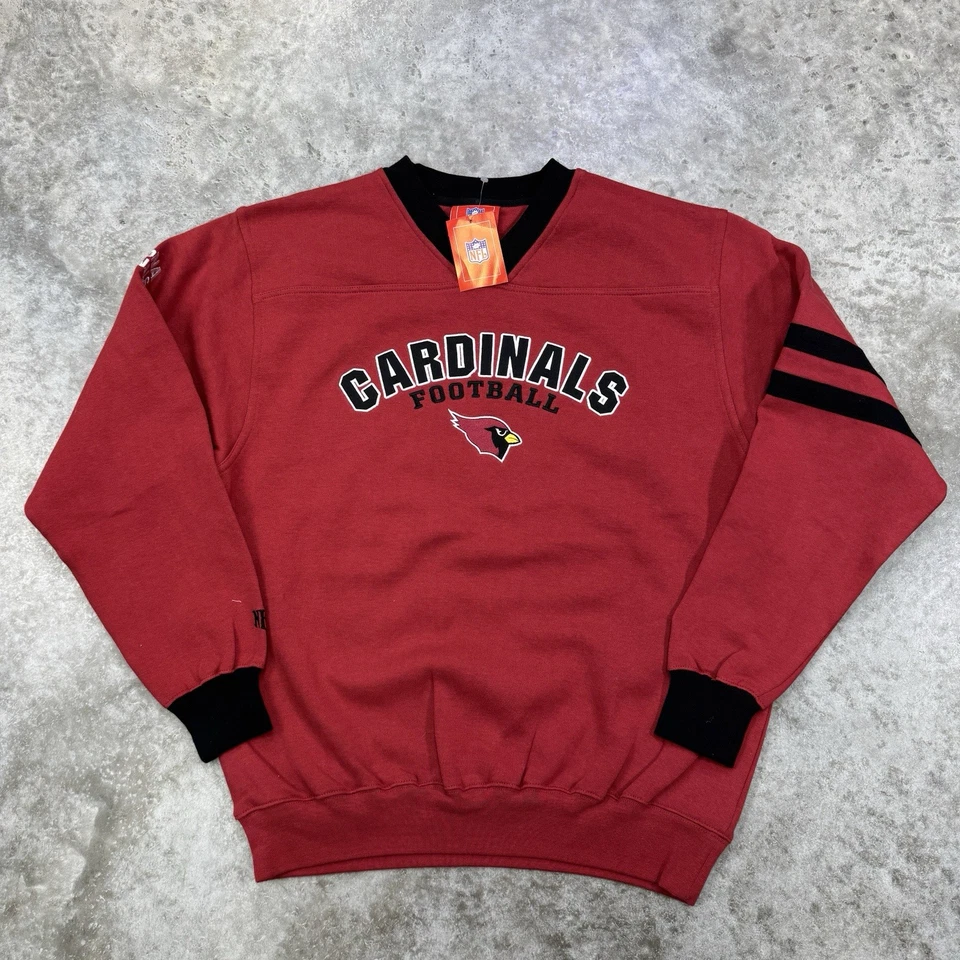 Sudadera De Colección Arizona Cardinals Para Hombre Mediana Cuello Redondo Pullover Deadstock Nueva Con Etiquetas Foto 1 de 4