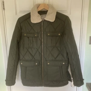 Lochlan Herren Steppjacke wasserabweisend wattiert isoliert Mantel khaki sehr guter Zustand - Bild 1 von 16