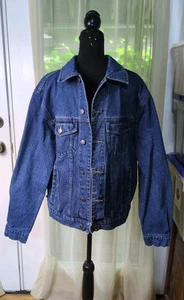 Wrangler Hero Denim Jean Jacket Men's Medium Trucker Coat  - Picture 1 of 12