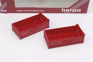 Struttura cassone camion D102 Herpa per rimorchio tandem 2 pezzi non stampati NUOVO 051668 - Foto 1 di 4