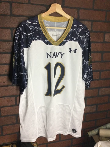 Size Large Navy Midshipmen #12 175 Years Special Game Football Jersey Cover