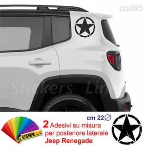 2 Adesivi Stella Militare posteriore laterale per Jeep Renegade us army c5 - Imagen 1 de 1