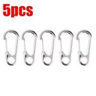 510Pcs Outdoor Camping Carabiner 8 Shaped S Buckle With Lock Mini Keychain