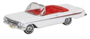 Chevrolet Impala 1961 Oxford conv.  Coche diecast GM blanco 1/87 HO - Imagen 1 de 1