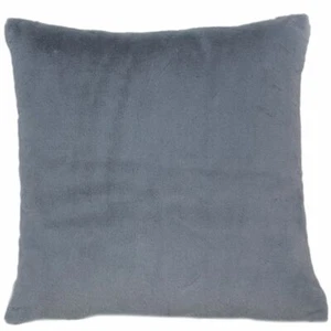 Beautiful Faux Fur Cushion Cover in Dusty Blue 45 cm x 45 cm by Malini - Picture 1 of 2