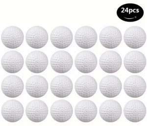 24pcs Golf Hollow Plastick Practice Balls-ideal For Teaching - Picture 1 of 4