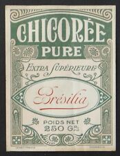 Ancienne étiquette chicorée BRESILIA french label