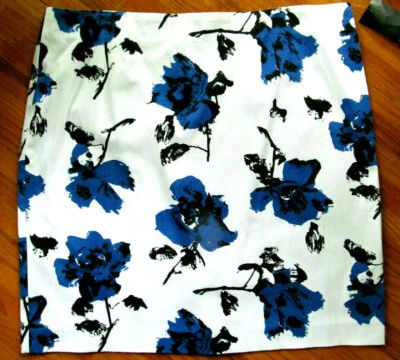 NEW JONES WEAR Stretch Womens Size 18 Multi-Color Floral Cotton Spandex Skirt - Image 1 of 4