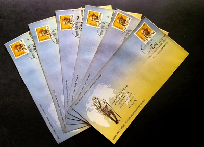 India - "MAHATMA GANDHI & NON VIOLENCE" 6 FDC First Day Covers 2009 - Image 1 of 4