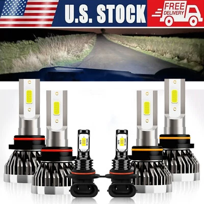 Combo bombilla faros LED antiniebla haz alto bajo 6000 k para BMW 525i 1991-1994 Foto 1 de 4